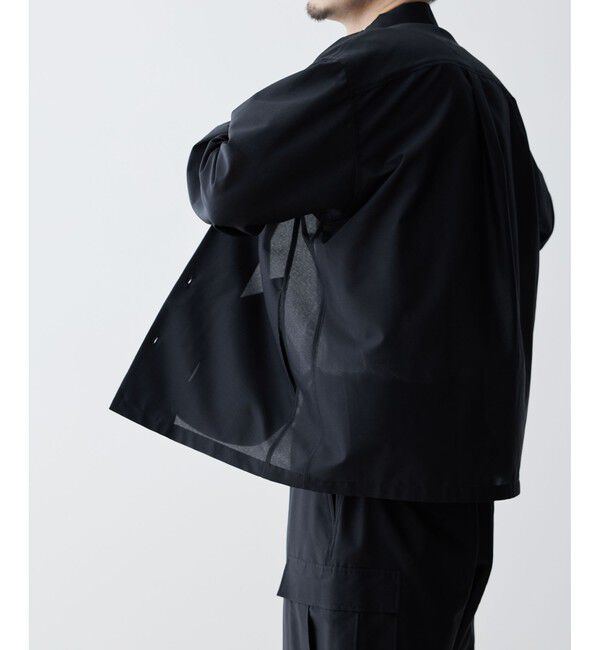 ADAM ET ROPE'「【ACT/アクト】超軽量 オーバーサイズ シアー バンドカラーシャツ / 速乾 / ストレッチ / イージーケア」|シャツ・ブラウス|