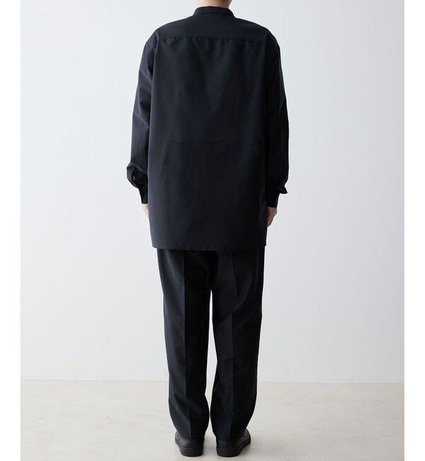 ADAM ET ROPE'「【ACT/アクト】超軽量 オーバーサイズ シアー バンドカラーシャツ / 速乾 / ストレッチ / イージーケア」|シャツ・ブラウス|