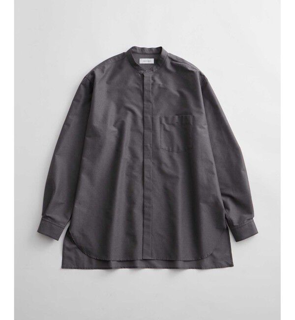 ADAM ET ROPE'「【ACT/アクト】超軽量 オーバーサイズ シアー バンドカラーシャツ / 速乾 / ストレッチ / イージーケア」|シャツ・ブラウス|