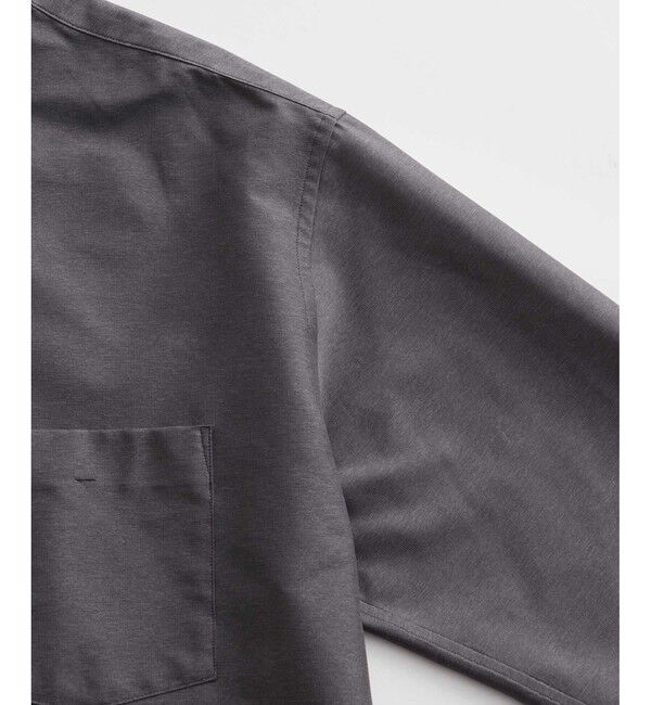 ADAM ET ROPE'「【ACT/アクト】超軽量 オーバーサイズ シアー バンドカラーシャツ / 速乾 / ストレッチ / イージーケア」|シャツ・ブラウス|