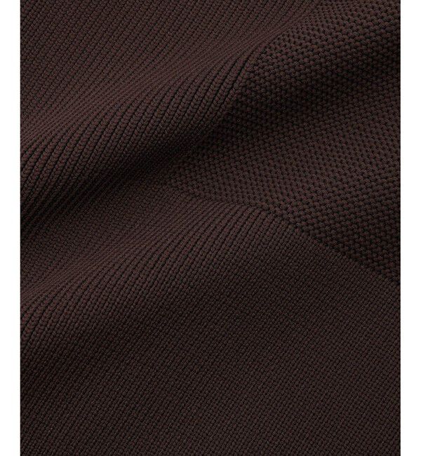 ADAM ET ROPE'「【WEB限定】・【サステナブル】セレクトネックウェーブボタンカーディガン」|カーディガン|