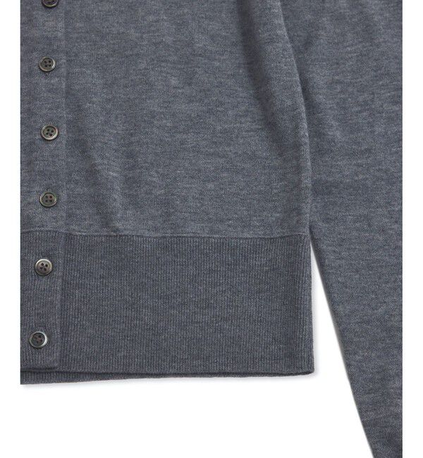 ADAM ET ROPE'「梳毛クルーネックカーディガンストールセット」|カーディガン|