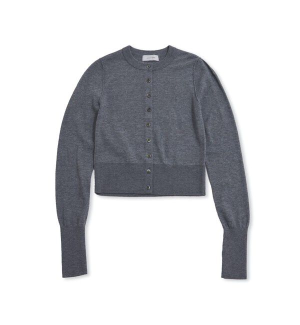 ADAM ET ROPE'「梳毛クルーネックカーディガンストールセット」|カーディガン|