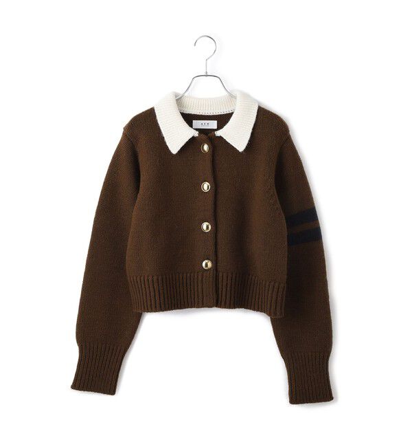 ADAM ET ROPE'「【WEB限定】ポロニットカーディガン」|カーディガン|