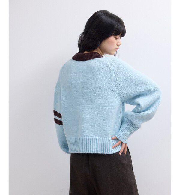 ADAM ET ROPE'「【WEB限定】ポロニットカーディガン」|カーディガン|