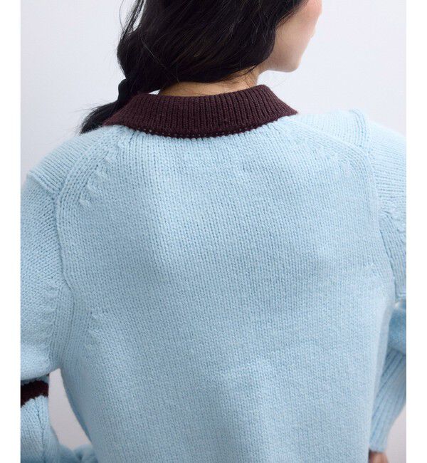 ADAM ET ROPE'「【WEB限定】ポロニットカーディガン」|カーディガン|