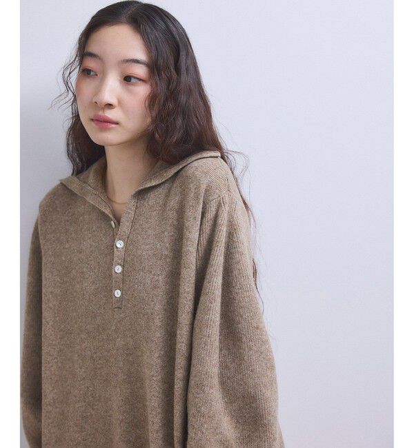 ADAM ET ROPE'「【WEB限定】2WAYニットポロワンピース」|ワンピース|