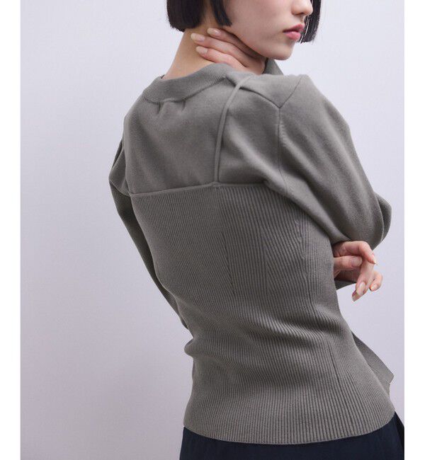 ADAM ET ROPE'「【WEB限定】キャミソールセットクロップドカーディガン」|カーディガン|