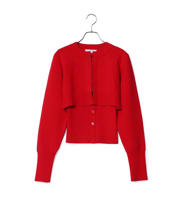 ADAM ET ROPE'「【WEB限定】キャミソールセットクロップドカーディガン」|カーディガン|