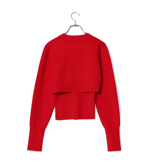 ADAM ET ROPE'「【WEB限定】キャミソールセットクロップドカーディガン」|カーディガン|