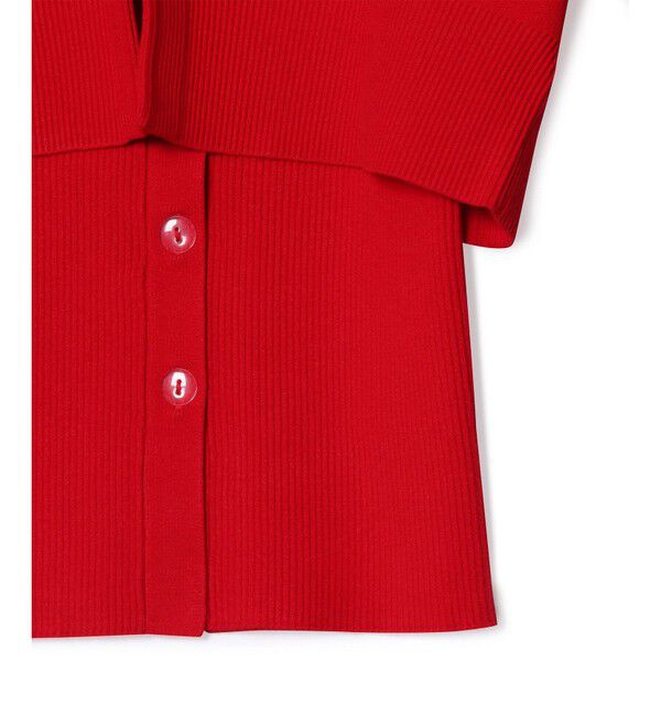 ADAM ET ROPE'「【WEB限定】キャミソールセットクロップドカーディガン」|カーディガン|