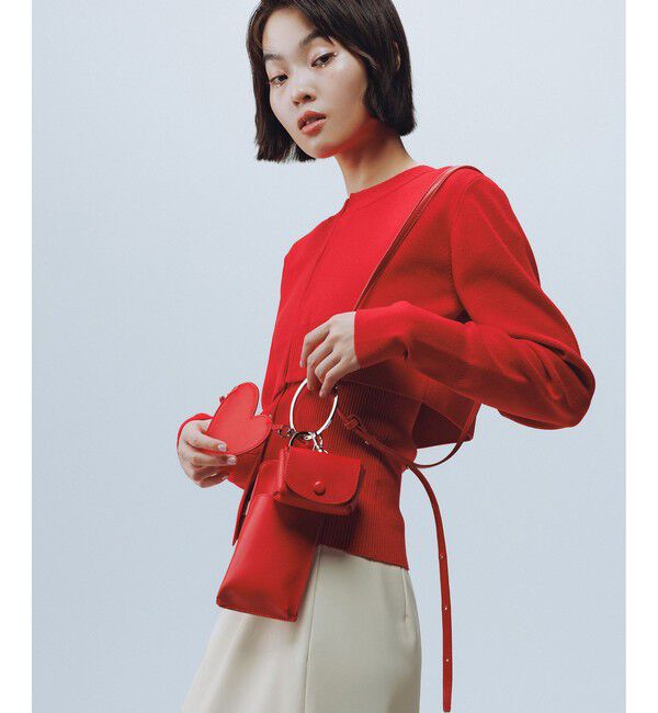 ADAM ET ROPE'「【WEB限定】キャミソールセットクロップドカーディガン」|カーディガン|