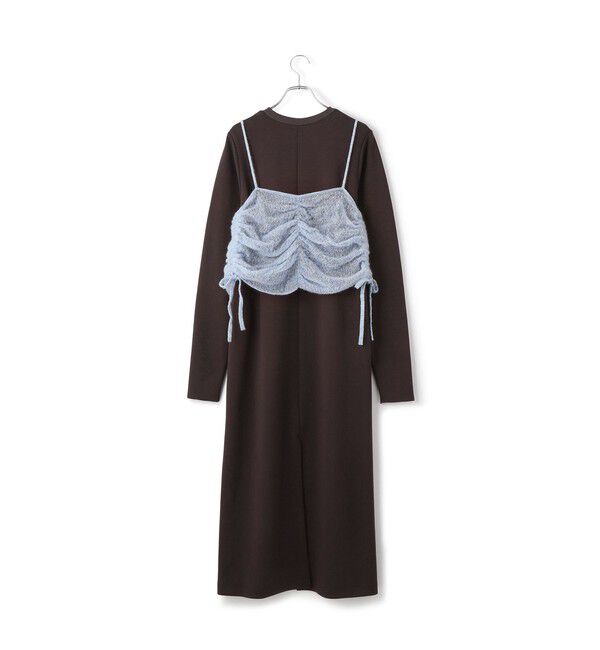 ADAM ET ROPE'「【WEB限定】ニットキャミソールセットワンピース」|ワンピース|
