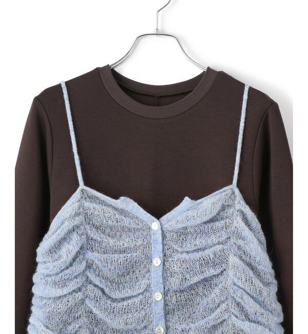 ADAM ET ROPE'「【WEB限定】ニットキャミソールセットワンピース」|ワンピース|