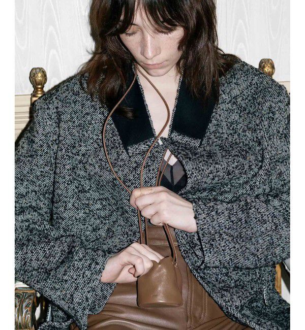 ADAM ET ROPE'「【PFT】Drawstrig Mini Pochette」|ショルダー・メッセンジャー|