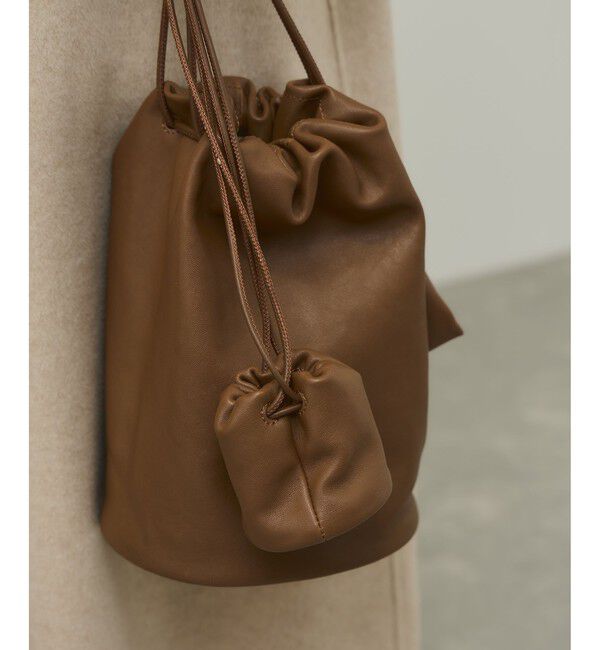 ADAM ET ROPE'「【PFT】Drawstrig Mini Pochette」|ショルダー・メッセンジャー|