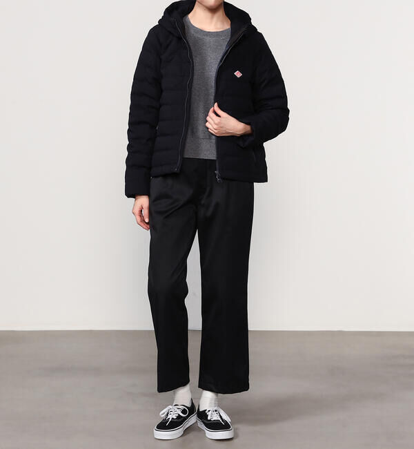 DANTON「DANTON | ウールライク フードダウンジャケット WOMEN」|ダウン|