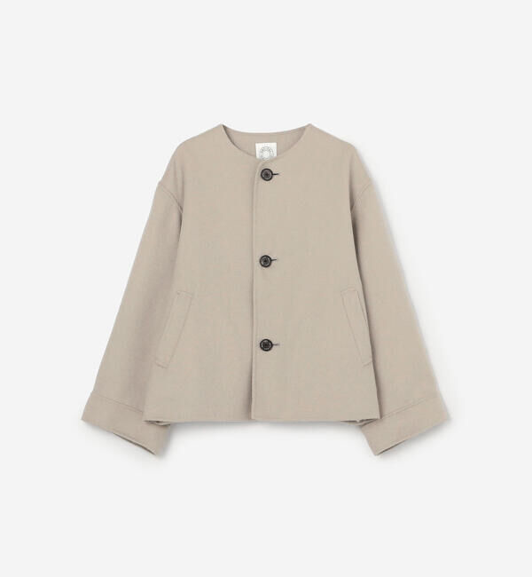 ORCIVAL「ORCIVAL | リバーウール ノーカラーブルゾン WOMEN」|テーラードジャケット|