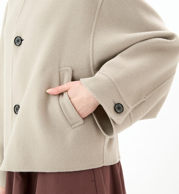 ORCIVAL「ORCIVAL | リバーウール ノーカラーブルゾン WOMEN」|テーラードジャケット|