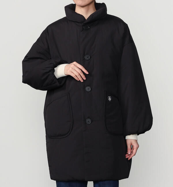 ORCIVAL「ORCIVAL | スタンドカラー中綿ロングブルゾン WOMEN」|ダウン|BLACK