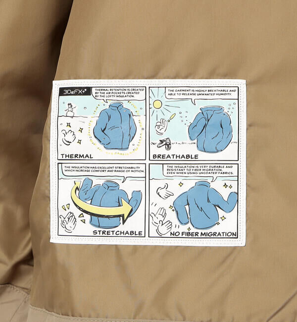 ORCIVAL「ORCIVAL | スタンドカラー中綿ブルゾン WOMEN」|ダウン|