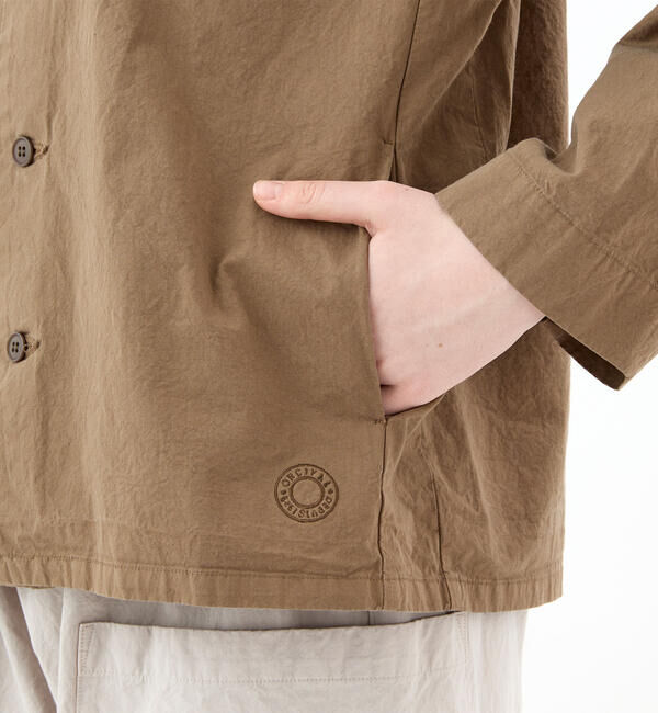 ORCIVAL「ORCIVAL | コットンツイル ノーカラーシャツブルゾン WOMEN」|シャツ・ブラウス|