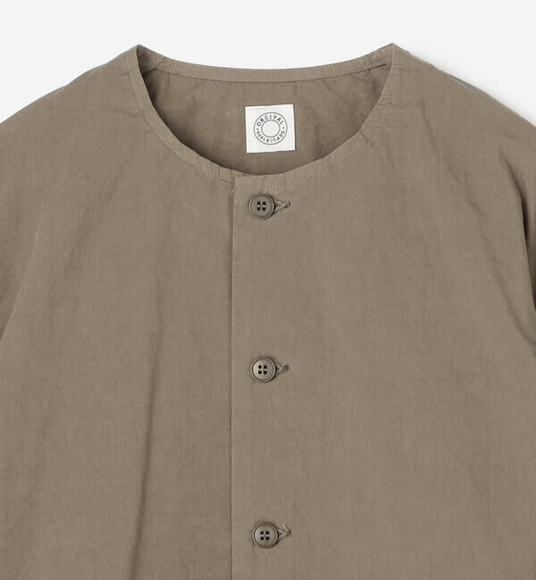 ORCIVAL「ORCIVAL | コットンツイル ノーカラーシャツブルゾン WOMEN」|シャツ・ブラウス|