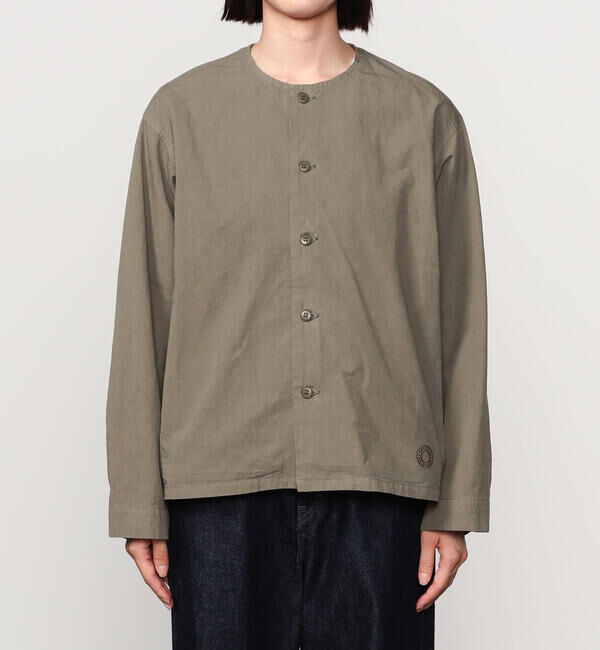 ORCIVAL「ORCIVAL | コットンツイル ノーカラーシャツブルゾン WOMEN」|シャツ・ブラウス|