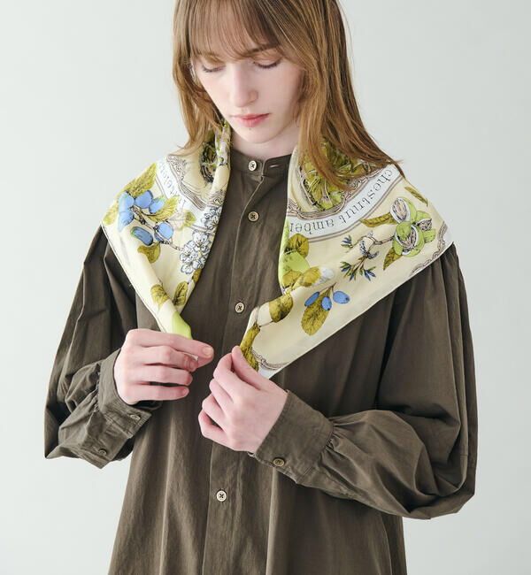  「manipuri | シルクスカーフ アンティークレシピ 65&times;65 WOMEN」|バンダナ・スカーフ|