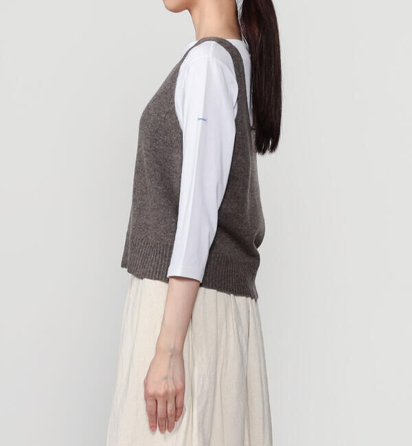 LE GLAZIK「LE GLAZIK | Vネックニットベスト WOMEN」|ベスト・ジレ|