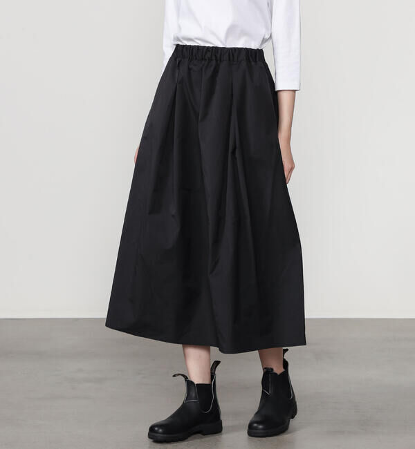 LE GLAZIK「LE GLAZIK | メモリーツイル タックスカート WOMEN」|スカート|