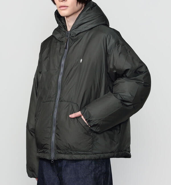 GYMPHLEX「Gymphlex | ナイロン フードダウンジャケット MEN」|ダウン|