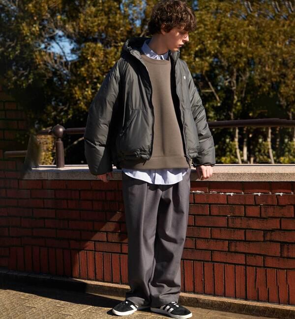 GYMPHLEX「Gymphlex | ナイロン フードダウンジャケット MEN」|ダウン|