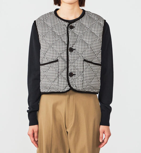 GYMPHLEX「Gymphlex | ナイロンタフタ キルトダウンショートベスト WOMEN」|その他|