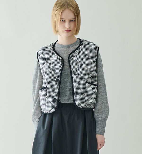 GYMPHLEX「Gymphlex | ナイロンタフタ キルトダウンショートベスト WOMEN」|その他|