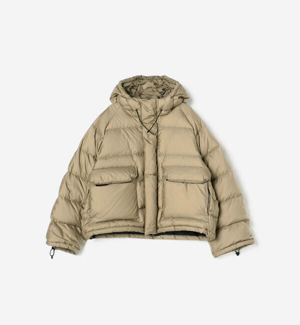 GYMPHLEX「Gymphlex | ダウン フードショートジャケット WOMEN」|ダウン|BEIGE