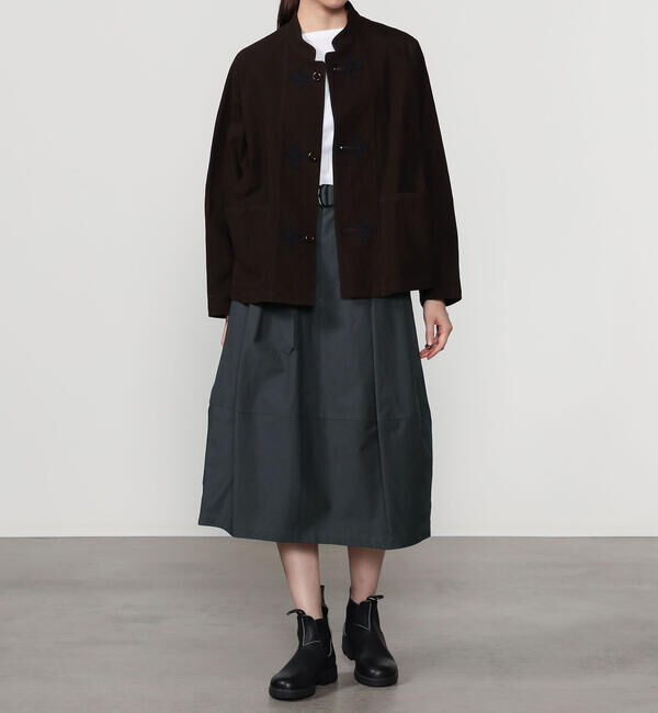  「HAVERSACK | 〈別注〉コットン ベルテッドコクーンスカート WOMEN」|スカート|