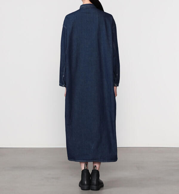  「orSlow | デニム プルオーバーシャツワンピース WOMEN」|ワンピース|