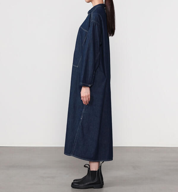  「orSlow | デニム プルオーバーシャツワンピース WOMEN」|ワンピース|