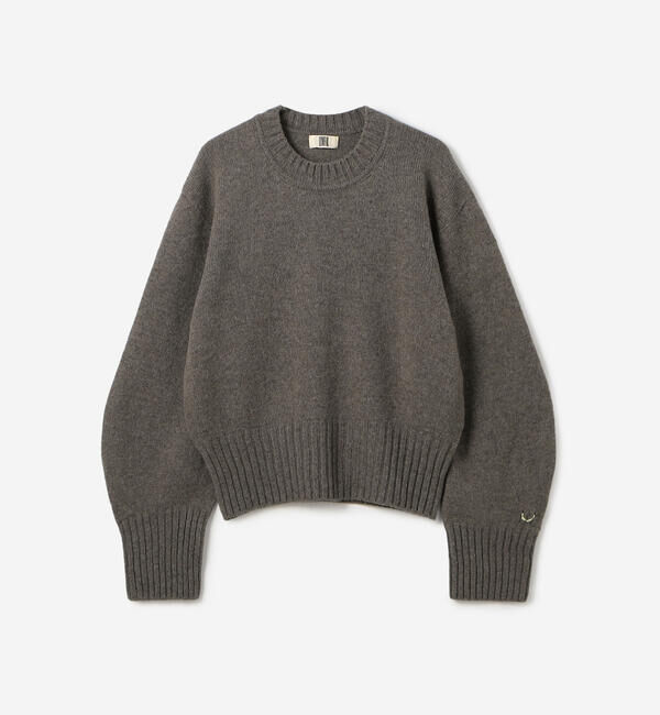 UNFIL「UNFIL | ラムズウール クルーネックニットプルオーバー WOMEN」|ニット・セーター|MOCCA