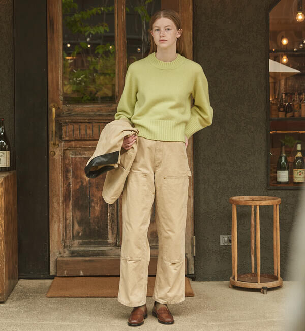 UNFIL「UNFIL | ラムズウール クルーネックニットプルオーバー WOMEN」|ニット・セーター|