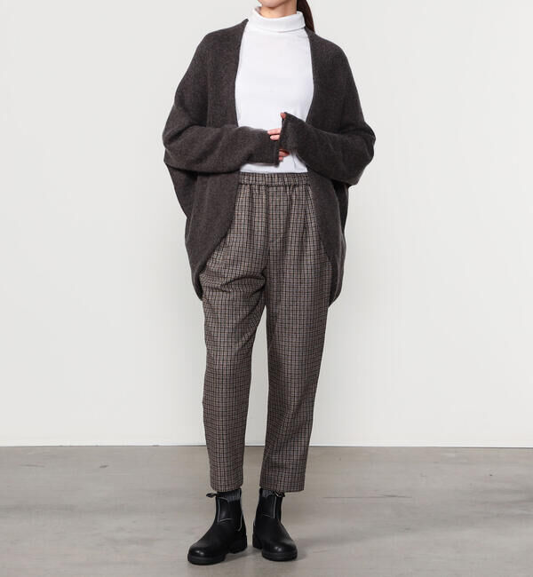 Morris & Sons「MORRIS & SONS | チェック イージーパンツ WOMEN」|チノ|