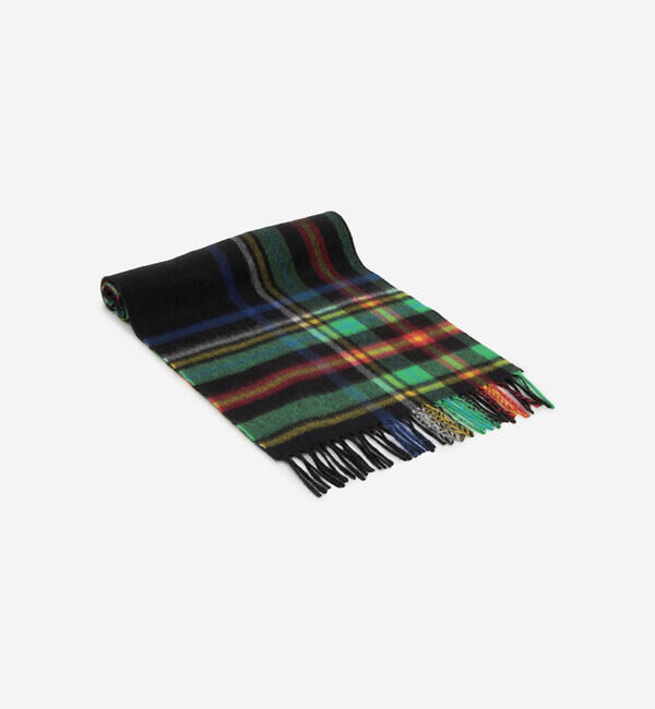  「Joshua Ellis | カシミヤマフラー CHECK」|ストール|