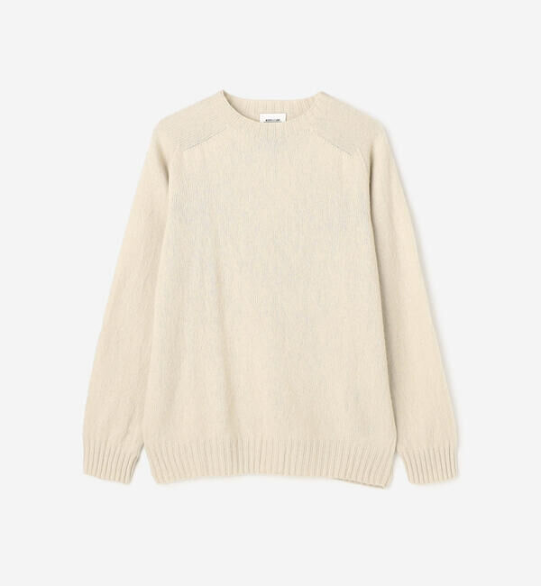 Morris & Sons「MORRIS & SONS | ジーロンラム クルーネックニット MEN」|ニット・セーター|BEIGE