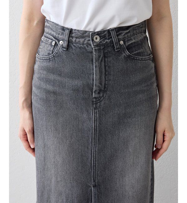  「デニムスリットスカート」|スカート|