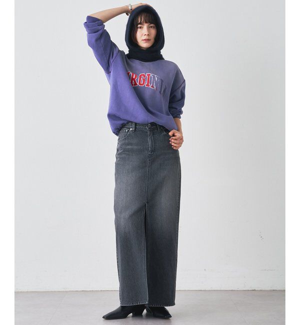  「デニムスリットスカート」|スカート|