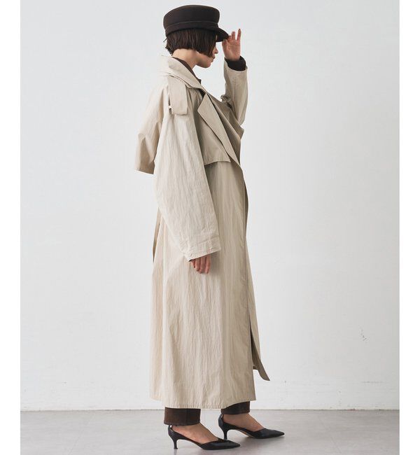  「ロングトレンチコート」|トレンチコート|