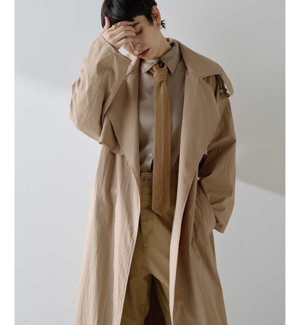  「ロングトレンチコート」|トレンチコート|