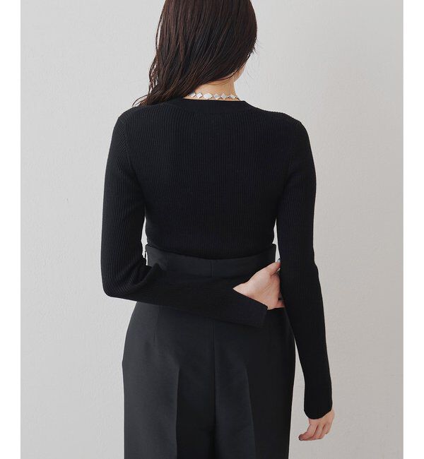  「リブニットクループルオーバー」|ニット・セーター|