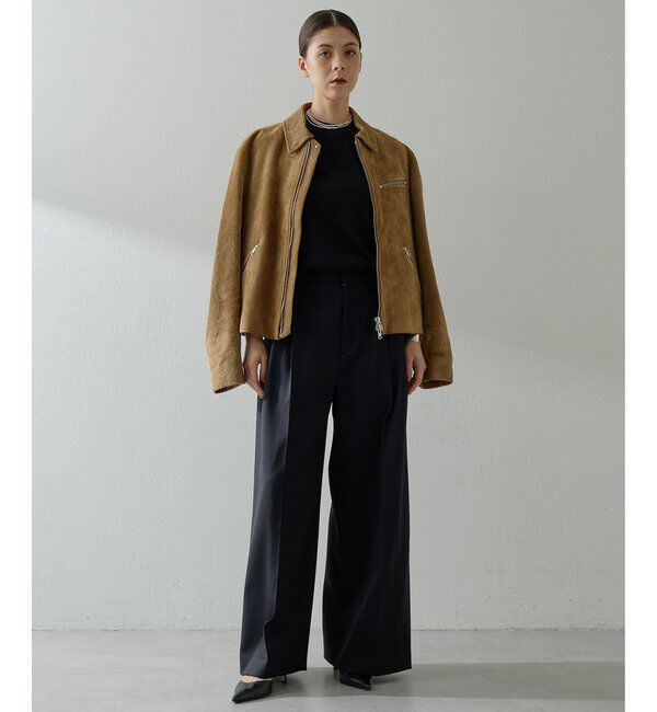  「ワイドタックパンツ」|チノ|